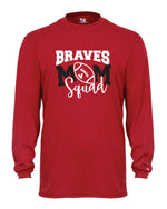 Load image into Gallery viewer, Mechanicsville Braves Long Sleeve Badger Dri Fit WOMEN Shirt-FOOTBALL MOM SQUAD
