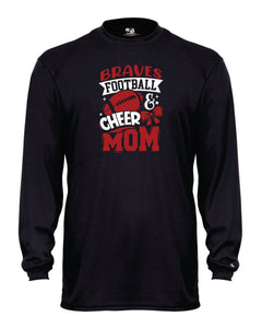 Mechanicsville Braves Badger LS  Shirt Adult- FOOTBALL AND CHEER MOM