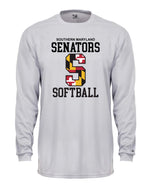 Load image into Gallery viewer, Senators Softball Long Sleeve Dri-Fit Shirt Big S Logo
