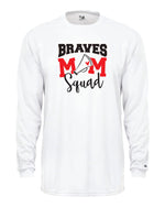 Load image into Gallery viewer, Mechanicsville Braves Long Sleeve Badger Dri Fit WOMEN Shirt-CHEER MOM SQUAD
