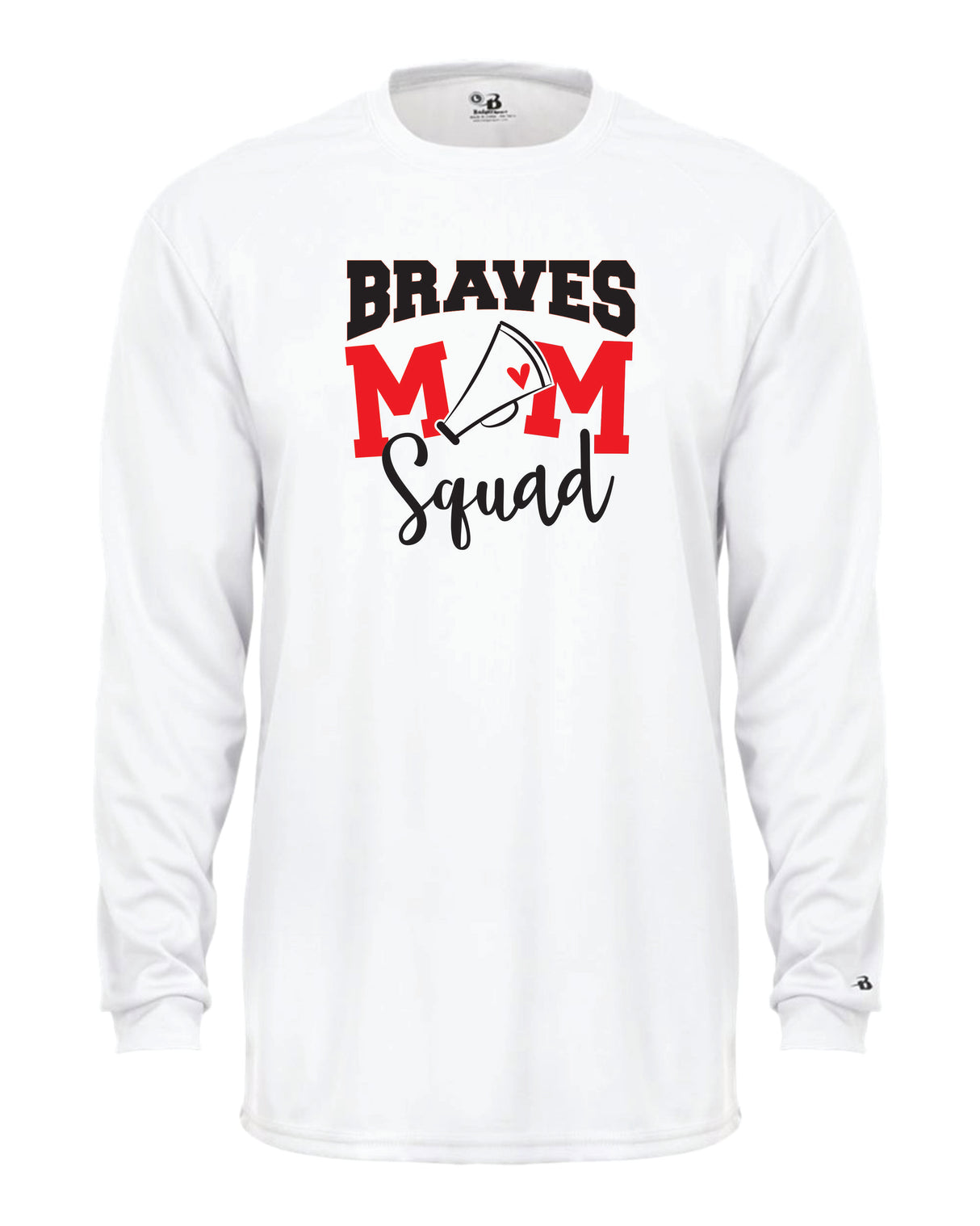 Mechanicsville Braves Long Sleeve Badger Dri Fit Shirt-CHEER MOM SQUAD