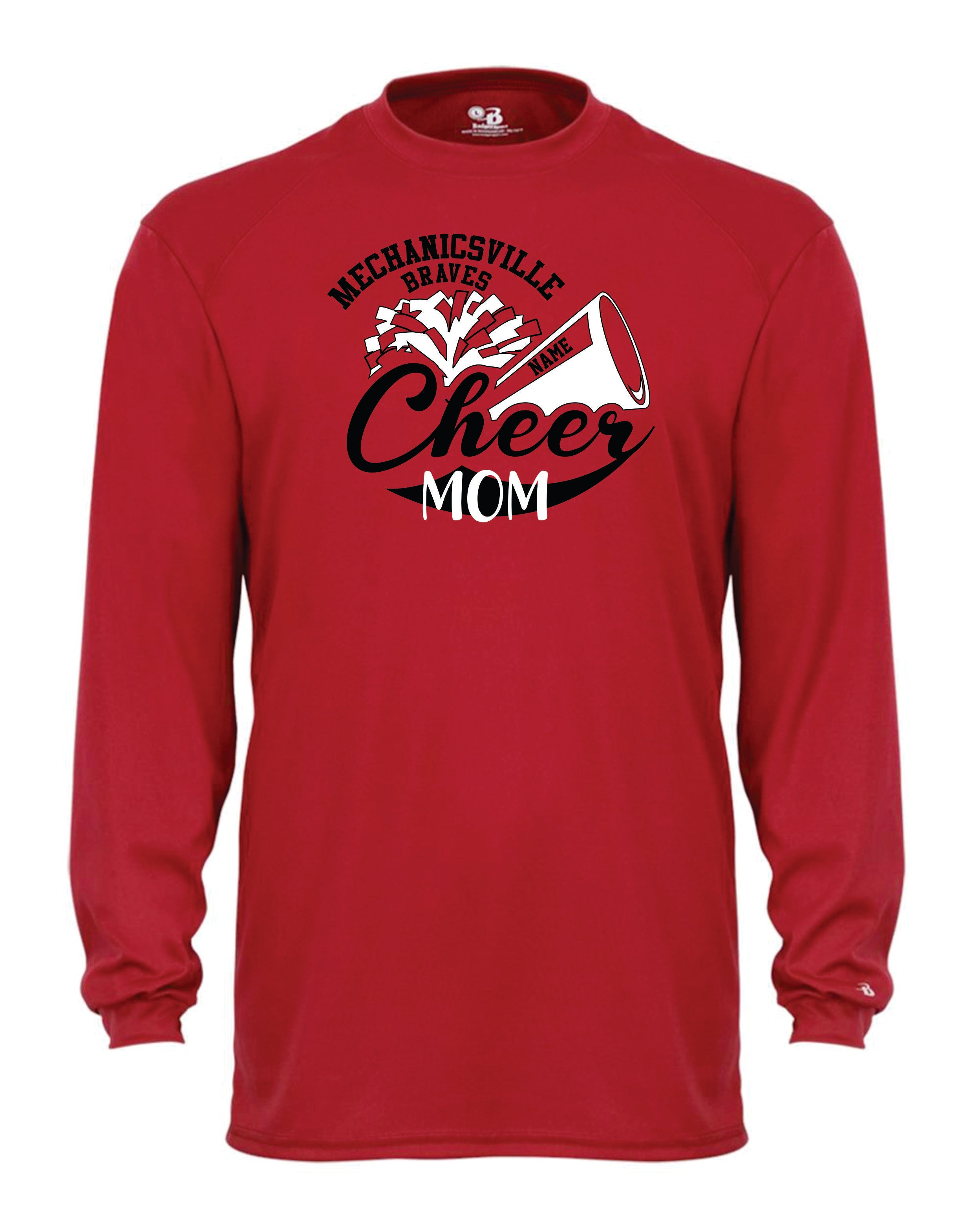Mechanicsville Braves Long Sleeve Badger Dri Fit Shirt ADULT-CHEER MOM