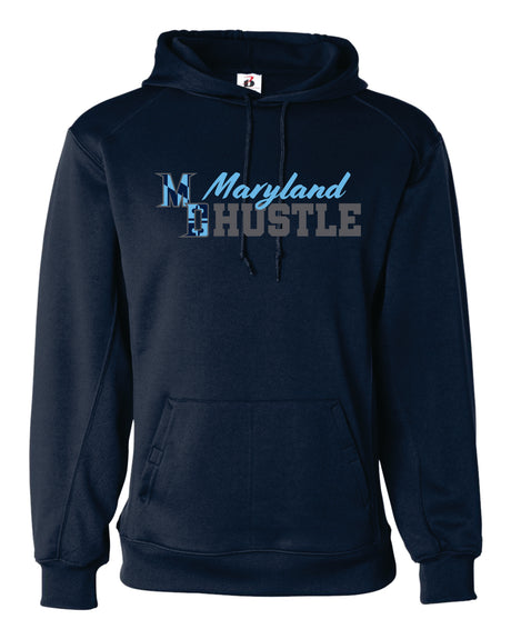 MD HUSTLE  Badger Dri-fit Hoodie - ADULT