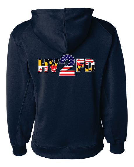 HVFD Badger Navy Dri-fit Hoodie