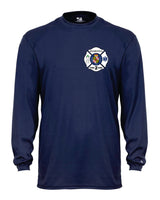 HVFD Long Sleeve Badger Navy Dri Fit Shirt