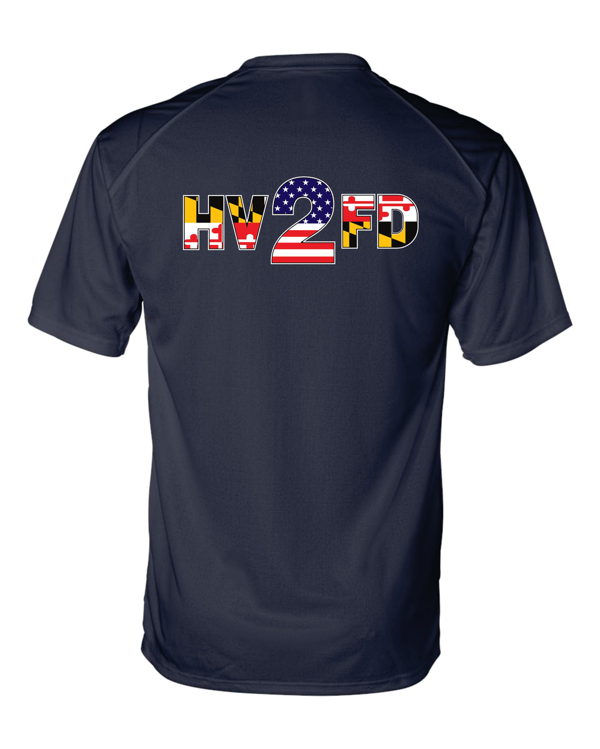 HVFD DRI FIT Navy SHORT SLEEVE