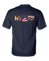 HVFD DRI FIT Navy SHORT SLEEVE