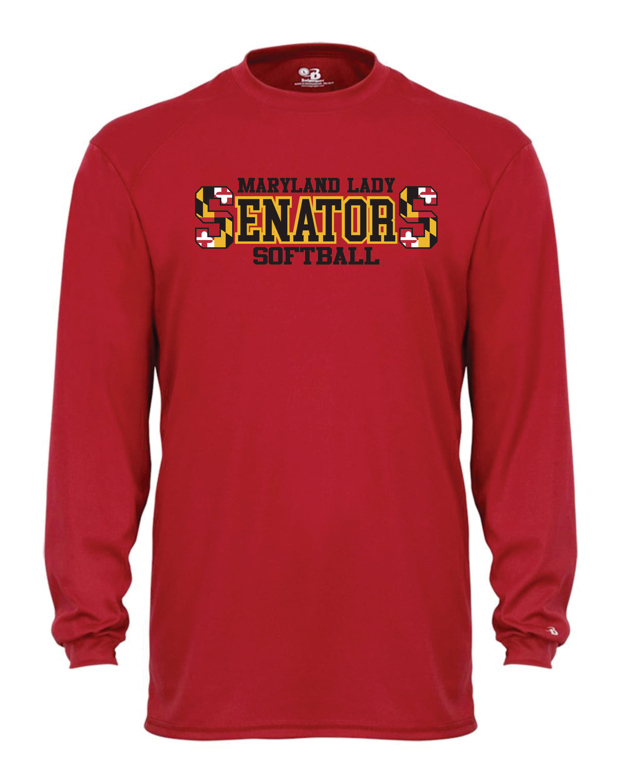 Senators Softball Long Sleeve Dri-Fit Shirt DOUBLE  S Logo