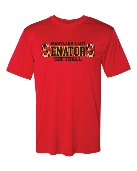 Lady Senators Double S Design Logo Short Sleeve Dri-Fit Shirt