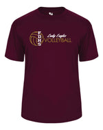 Load image into Gallery viewer, Douglass Volleyball Short Sleeve Badger Dri Fit T shirt-Women V NECK
