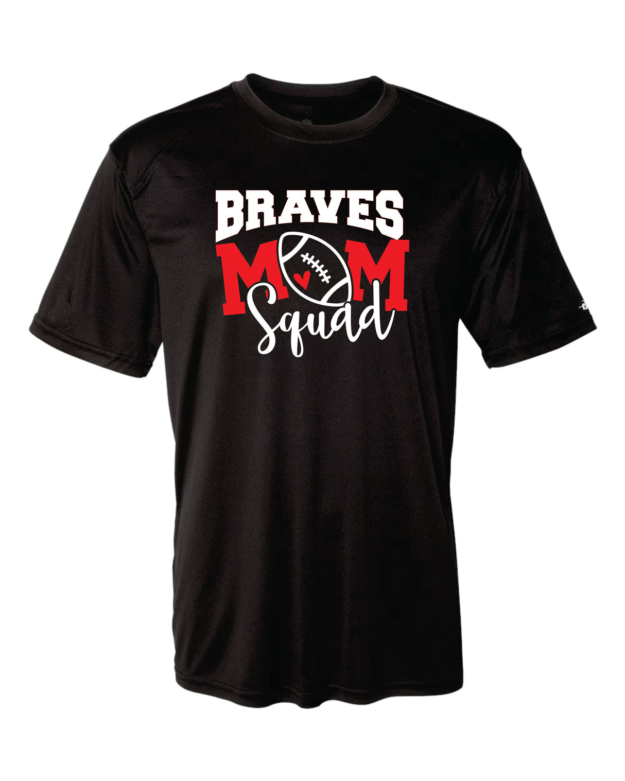 Mechanicsville Braves Badger SS  WOMEN shirt-FOOTBALL MOM SQUAD