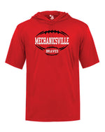 Load image into Gallery viewer, Mechanicsville Braves Badger SS hooded shirt-YOUTH
