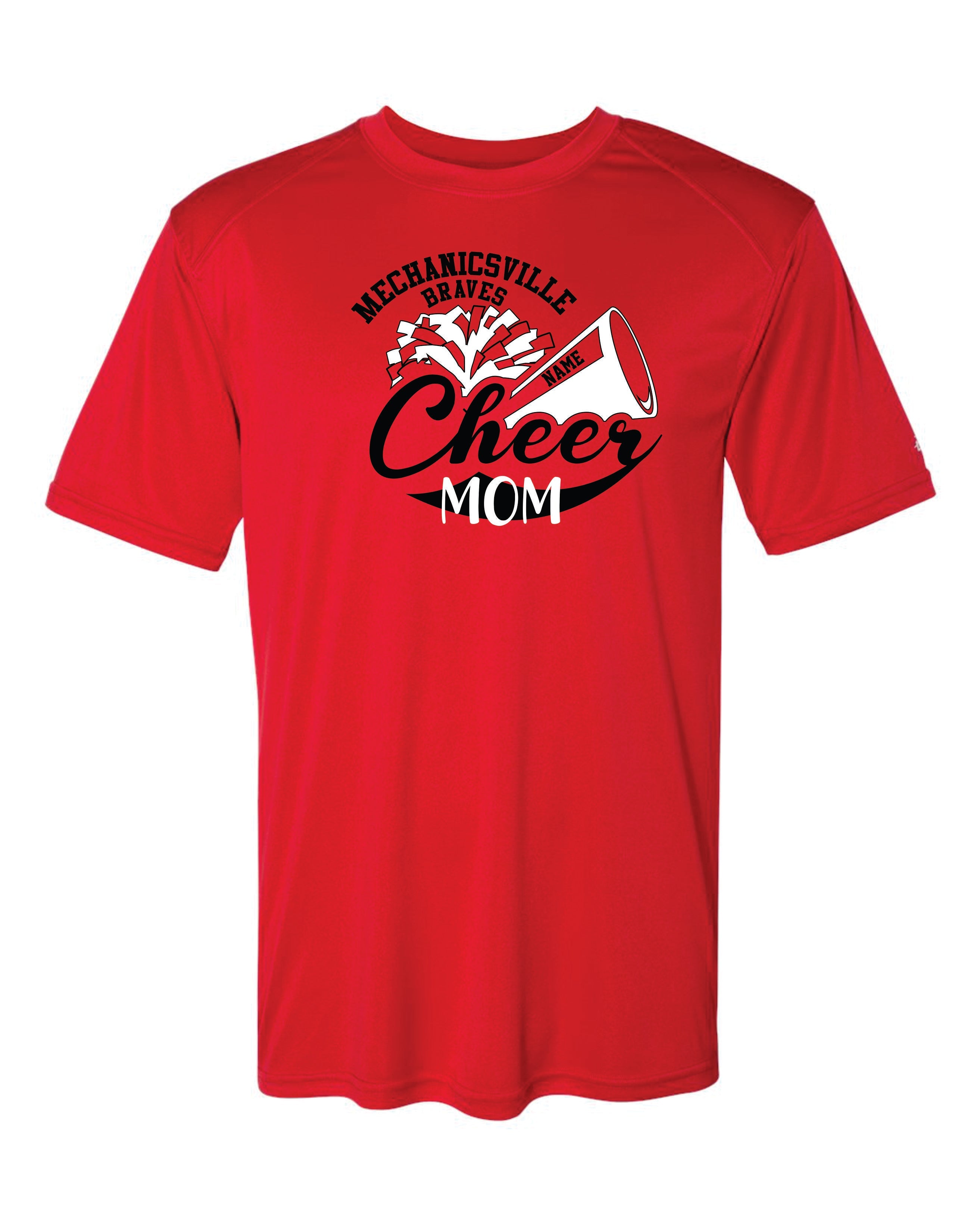 Mechanicsville Braves Short Sleeve Badger Dri Fit T shirt ADULT-CHEER MOM
