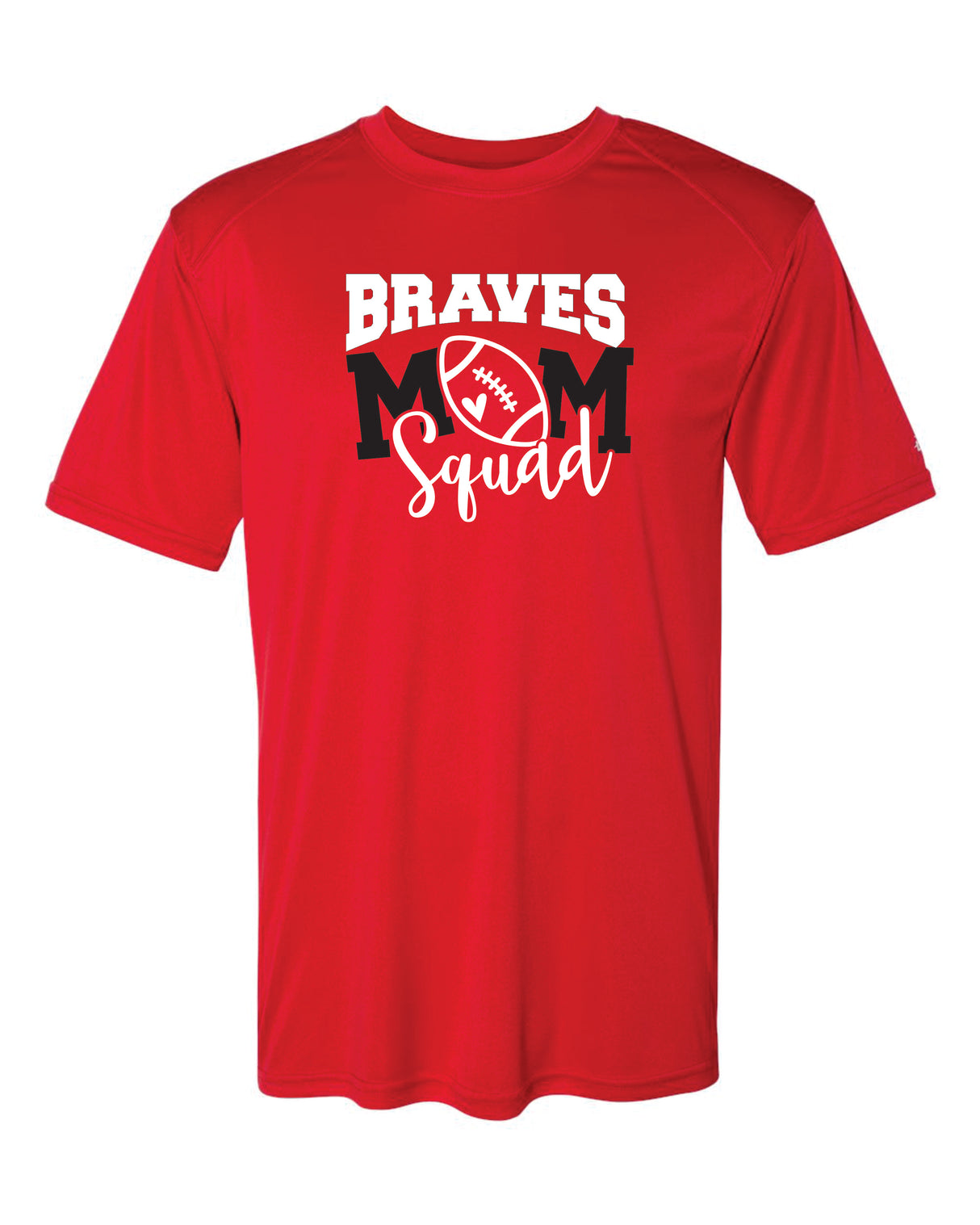 Mechanicsville Braves Badger SS  WOMEN shirt-FOOTBALL MOM SQUAD