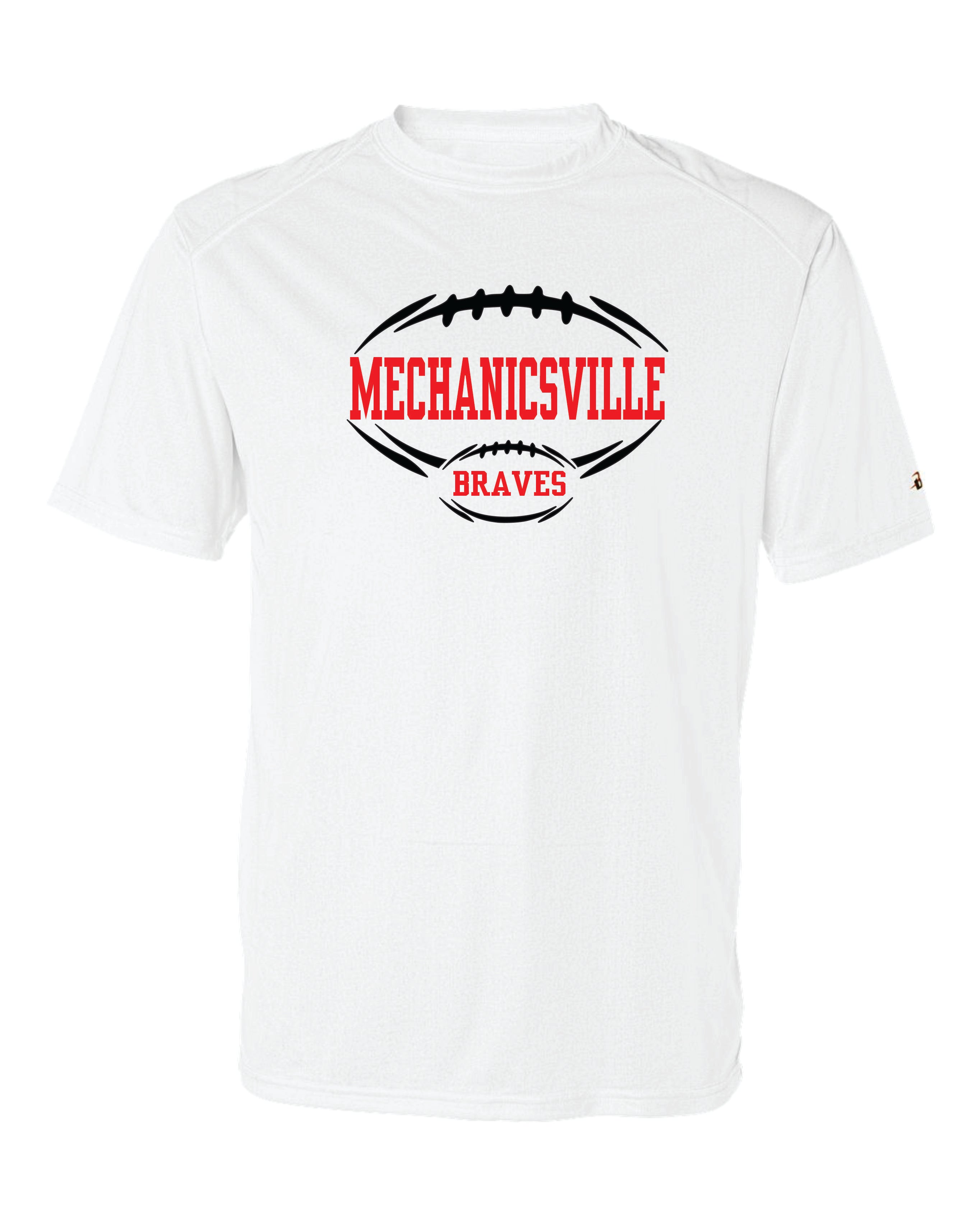 Mechanicsville Braves Short Sleeve Badger Dri Fit T shirt - YOUTH