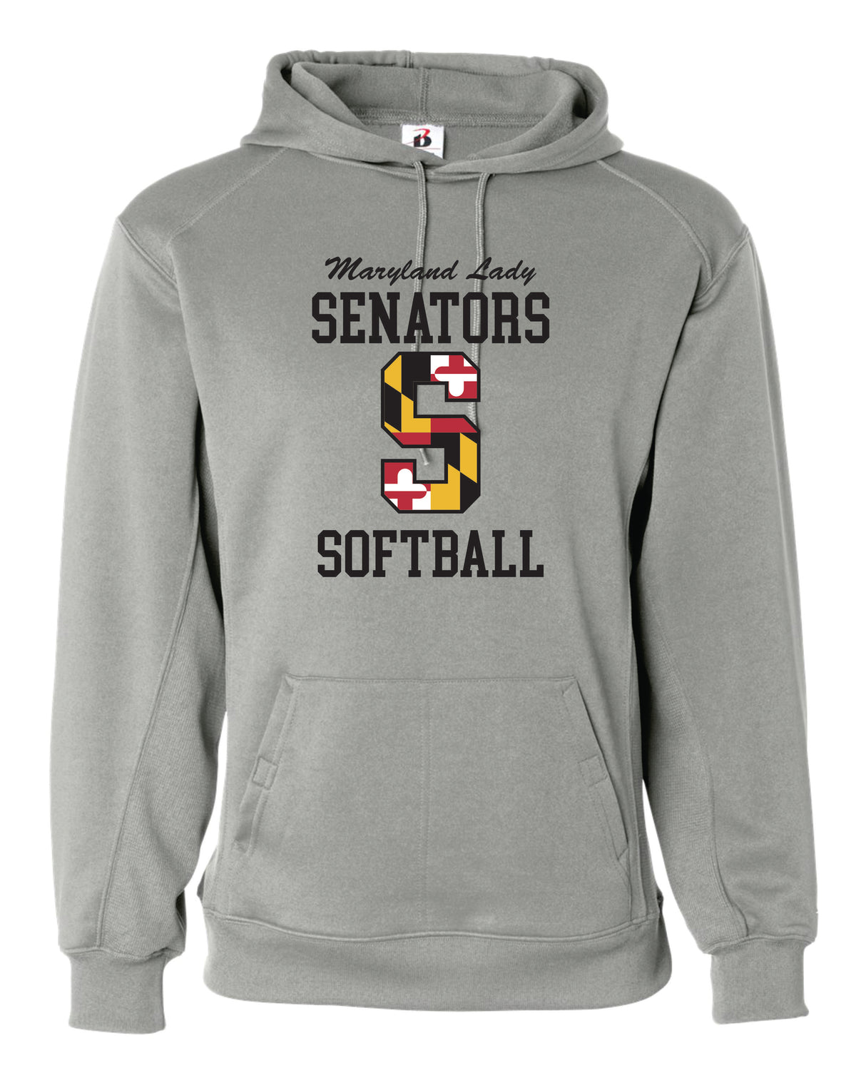 Senators Softball Badger Dri-Fit Hoodie Big S Logo Youth