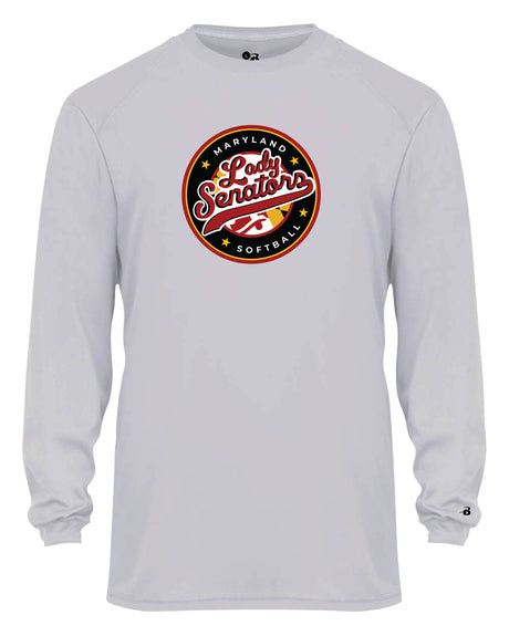 Senators Softball Long Sleeve Dri-Fit Shirt Circle Logo