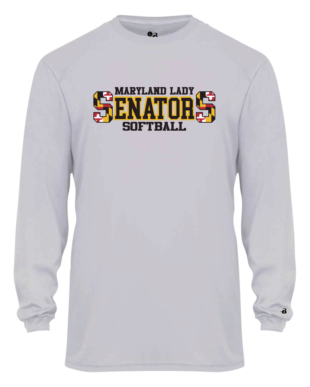 Senators Softball Long Sleeve Dri-Fit Shirt DOUBLE  S Logo