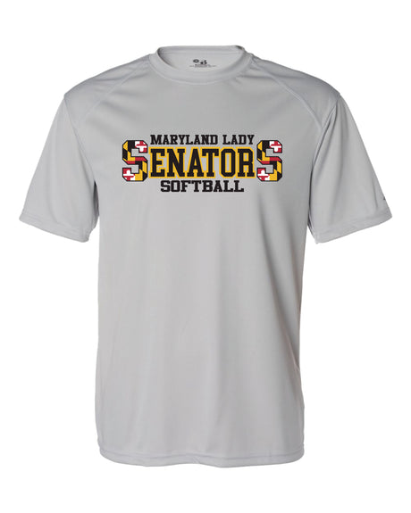 Lady Senators Double S Design Logo Short Sleeve Dri-Fit Shirt