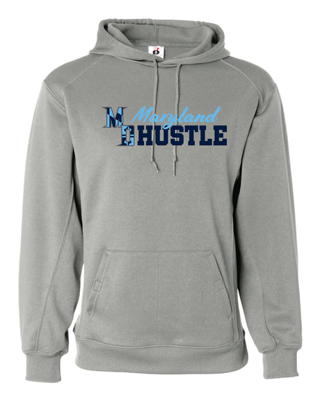 MD HUSTLE  Badger Dri-fit Hoodie - ADULT
