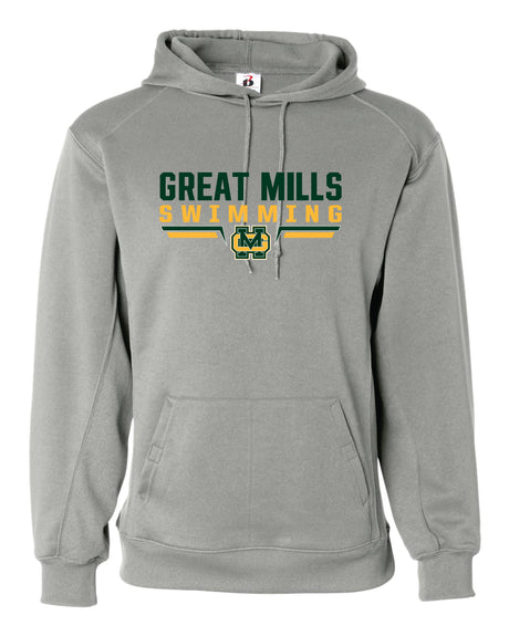 Great Mills Swimming Badger Dri-fit Hoodie