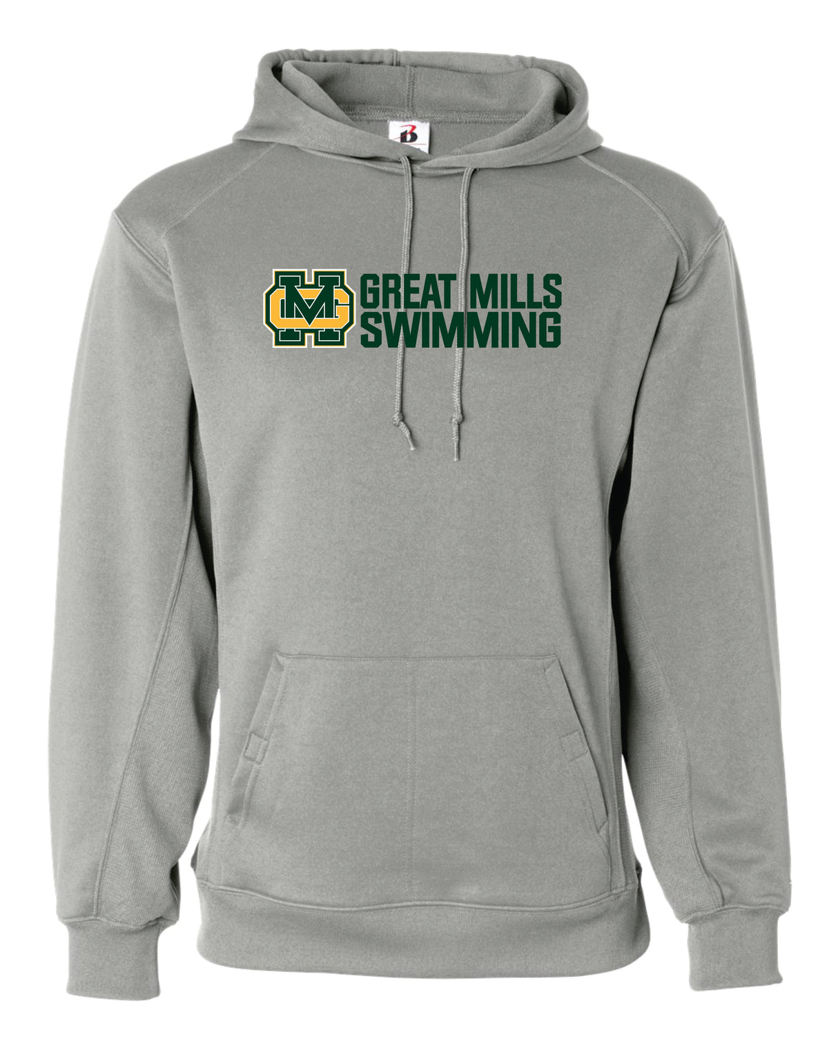 Great Mills Swimming Badger Dri-fit Hoodie