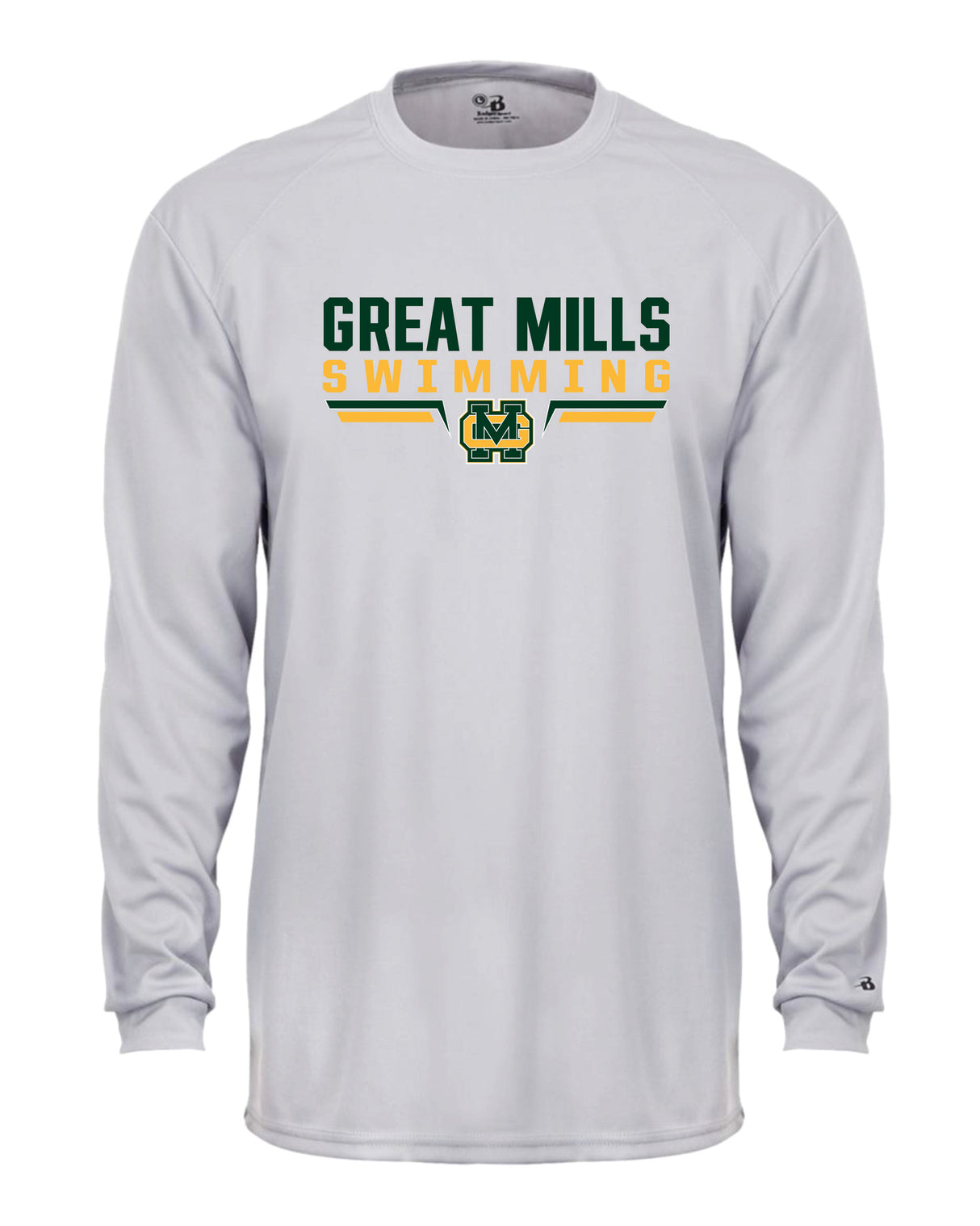 Great Mills Swimming Long Sleeve Badger Dri Fit Shirt