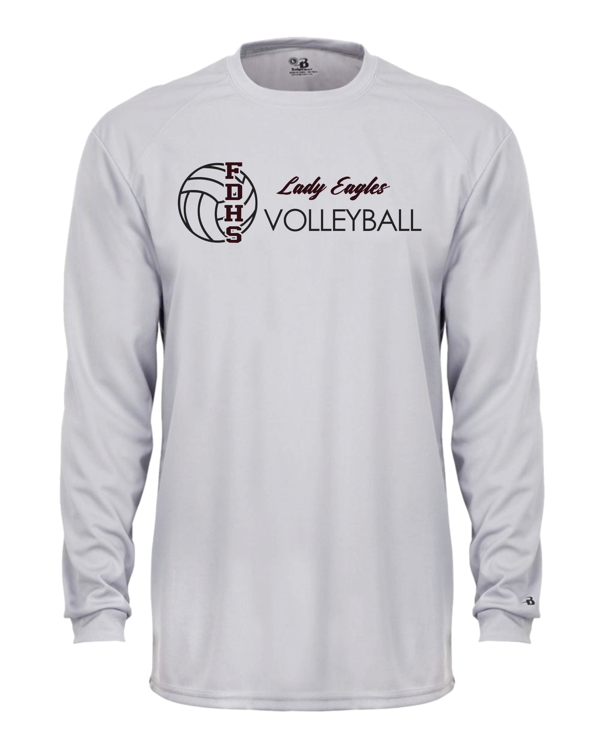 Douglass Volleyball Long Sleeve Badger  Shirt Dri Fit Shirt WOMEN