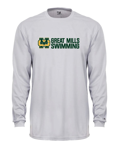 Great Mills Swimming Long Sleeve Badger Dri Fit Shirt