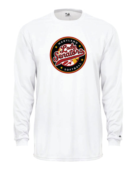 Senators Softball Long Sleeve Dri-Fit Shirt Circle Logo