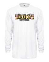 Senators Softball Long Sleeve Dri-Fit Shirt DOUBLE  S Logo