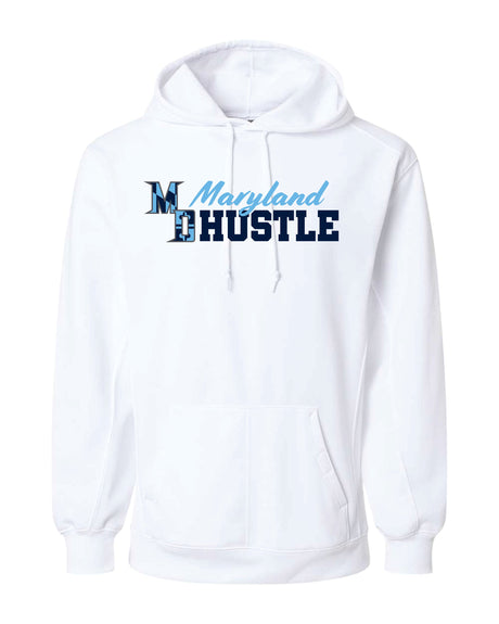 MD HUSTLE  Badger Dri-fit Hoodie - YOUTH - Maryland Hustle logo