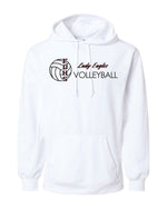 Load image into Gallery viewer, Douglass Volleyball Badger Dri-fit Hoodie-WOMEN
