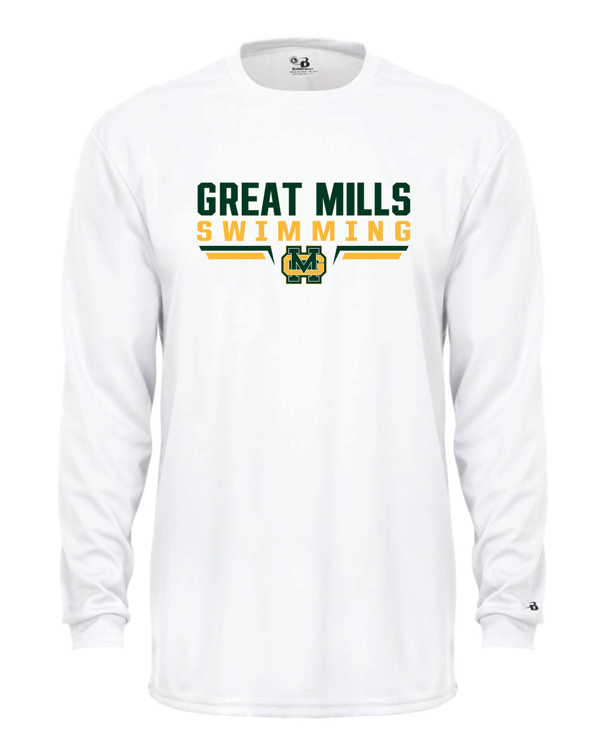 Great Mills Swimming Long Sleeve Badger Dri Fit Shirt