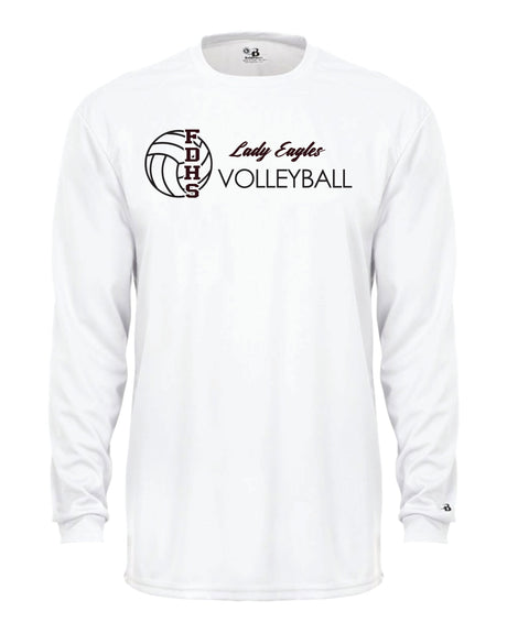 Douglass Volleyball Long Sleeve Badger  Shirt Dri Fit Shirt WOMEN