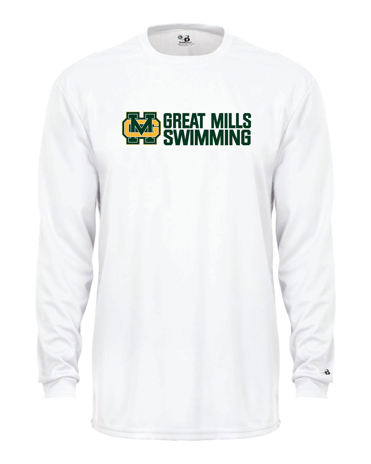 Great Mills Swimming Long Sleeve Badger Dri Fit Shirt