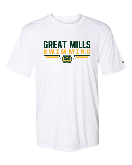 Great Mills Swimming Short Sleeve Badger Dri Fit T shirt - Women