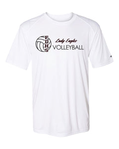 Douglass Volleyball Short Sleeve Badger Dri Fit T shirt-Women V NECK