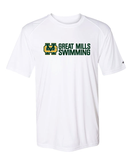 Great Mills Swimming Short Sleeve Badger Dri Fit T shirt