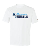 MD HUSTLE Short Sleeve Badger Dri Fit T shirt ADULT - Maryland Hustle logo