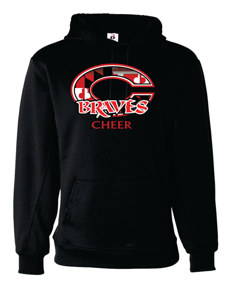 Chopticon Braves Cheer Badger Dri-fit Hoodie - MD Flag Braves