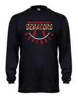 Senators Softball Long Sleeve Dri-Fit Shirt Half Ball YOUTH