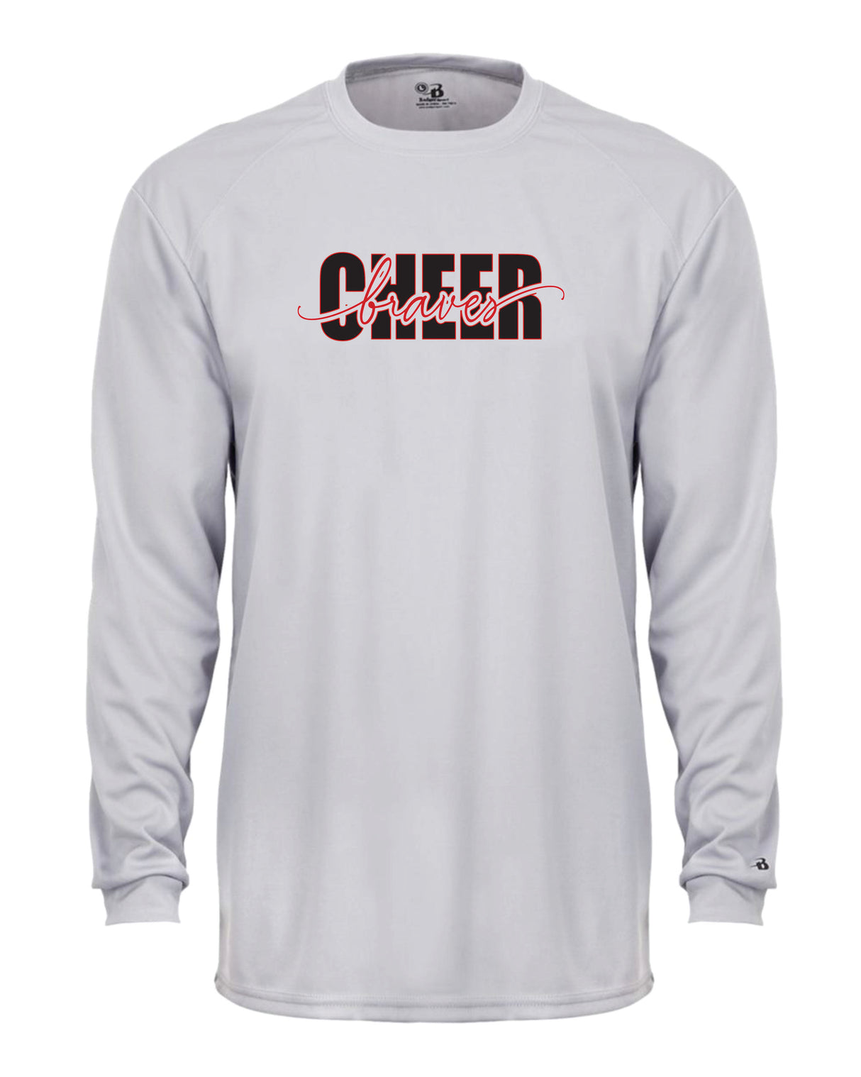 Chopticon Braves Cheer Long Sleeve Badger Dri Fit Shirt Braves Cheer