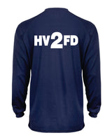 HVFD Long Sleeve Badger Navy Dri Fit Shirt