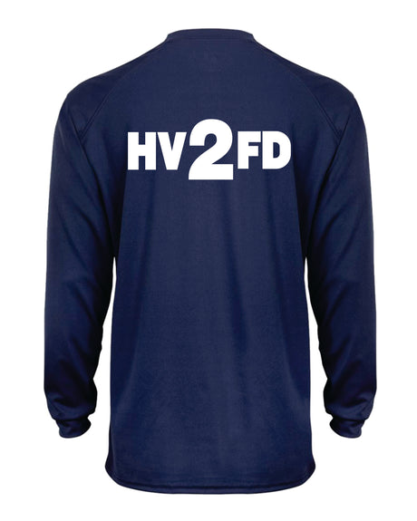 HVFD Long Sleeve Badger Navy Dri Fit Shirt