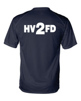 HVFD DRI FIT Navy SHORT SLEEVE
