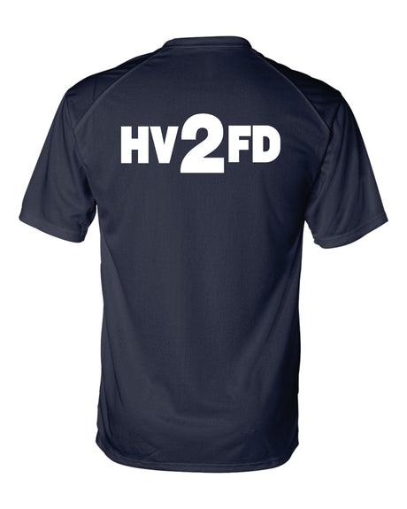 HVFD DRI FIT Navy SHORT SLEEVE