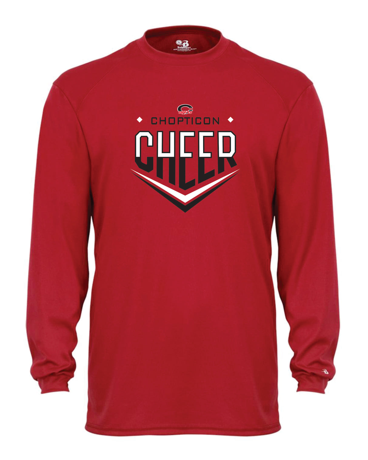 Chopticon Braves Cheer Long Sleeve Badger Dri Fit Shirt Chopticon Cheer