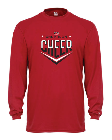 Chopticon Braves Cheer Long Sleeve Badger Dri Fit Shirt Chopticon Cheer