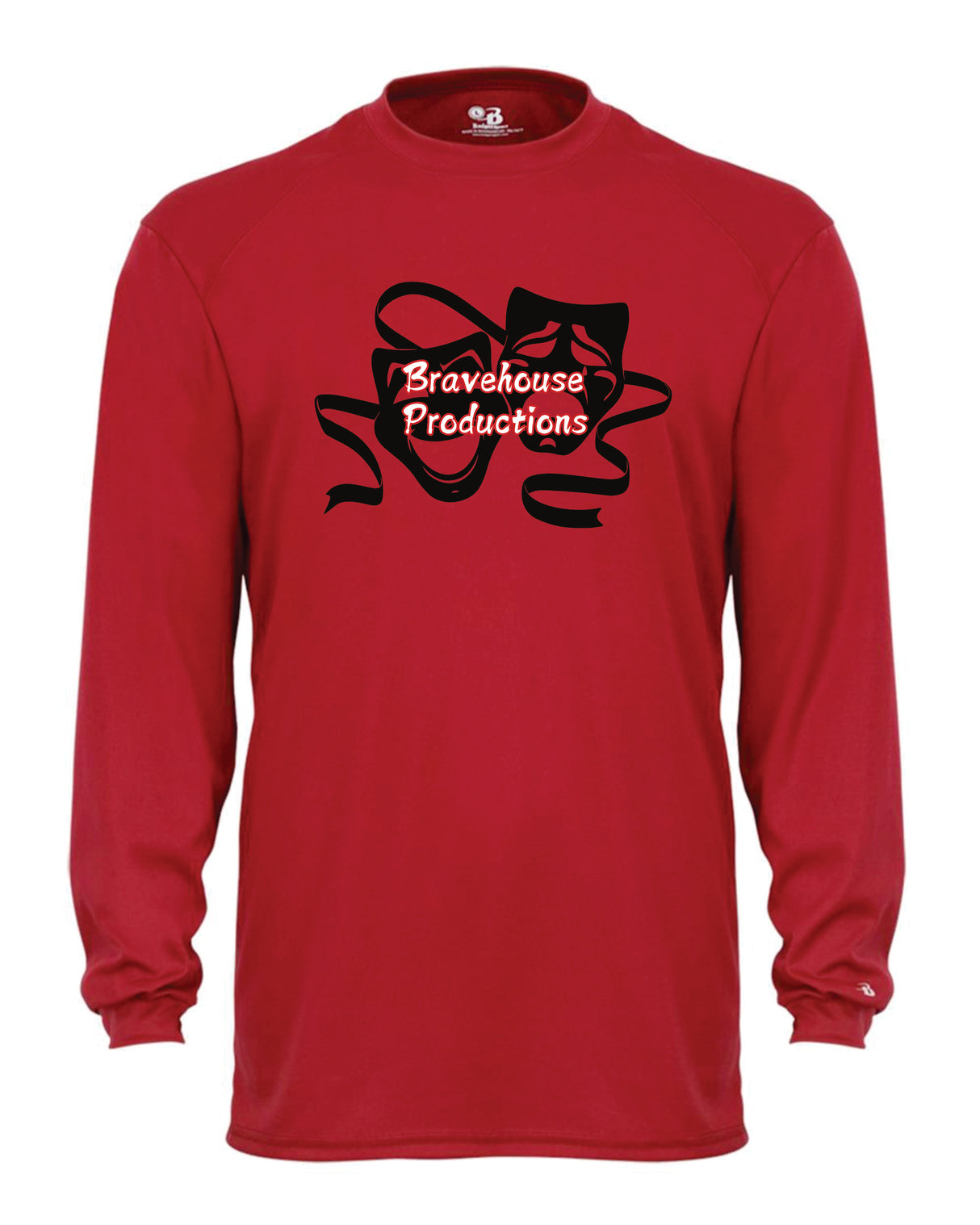 Chopticon Theatre Long Sleeve Badger Dri Fit Shirt Double Mask Logo Women